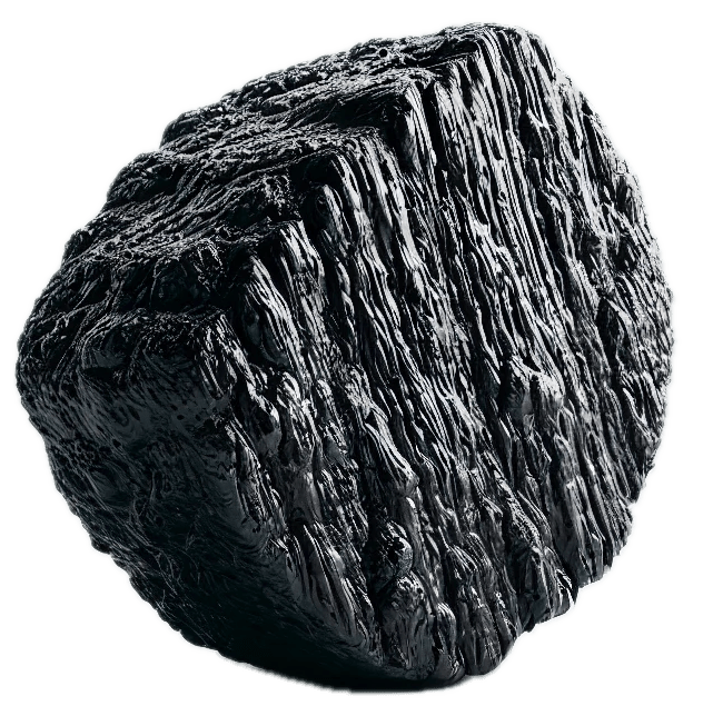 Shilajit Rock Depiction Background Removed